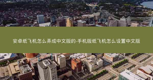 安卓纸飞机怎么弄成中文版的-手机版纸飞机怎么设置中文版