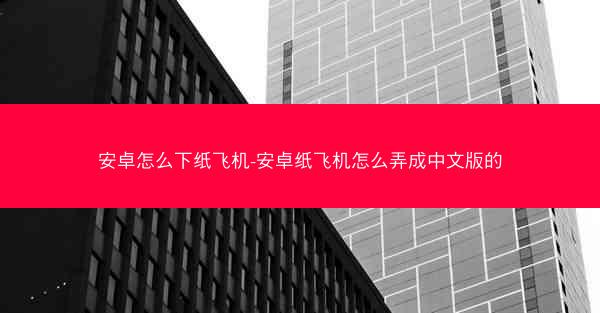 安卓怎么下纸飞机-安卓纸飞机怎么弄成中文版的