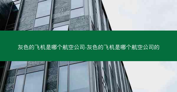 灰色的飞机是哪个航空公司-灰色的飞机是哪个航空公司的