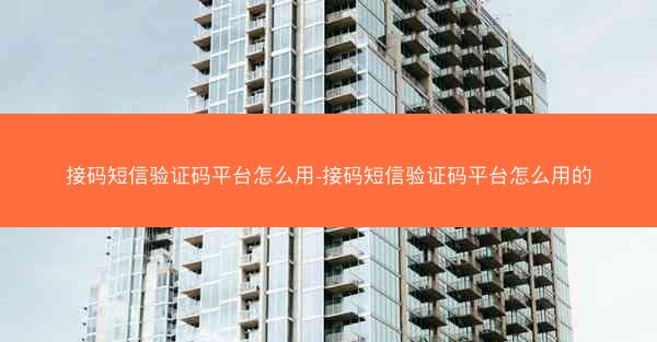 接码短信验证码平台怎么用-接码短信验证码平台怎么用的
