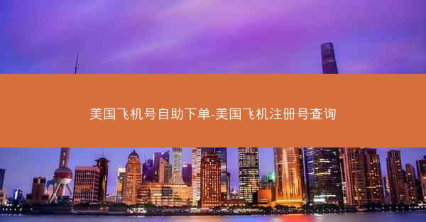 美国飞机号自助下单-美国飞机注册号查询