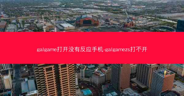 galgame打开没有反应手机-galgamezs打不开